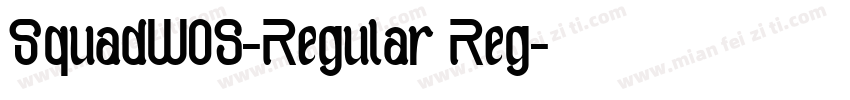SquadW05-Regular Reg字体转换